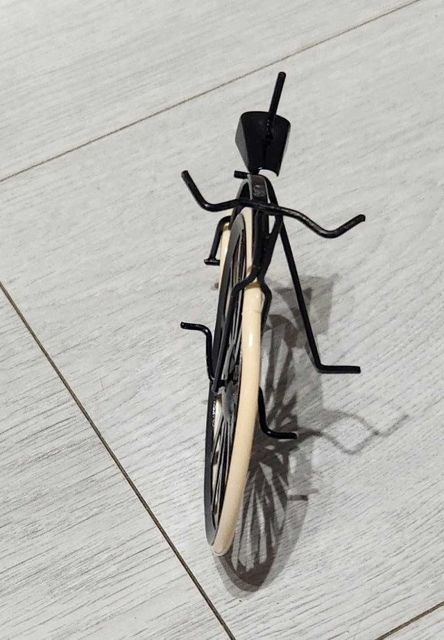 Vintage Metal High Wheel Bicycle Decoration - photo 5