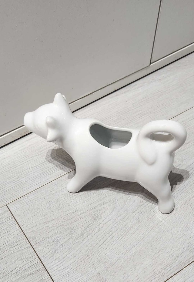 Ceramic Cow Shape Milk Creamer (100 ML) - photo 4