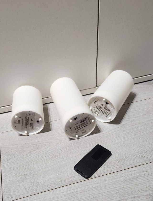 Set of 3 Remote Control LED Color Changing Candles - photo 3