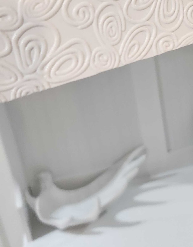 White Flower Design Full Length Mirror - photo 3