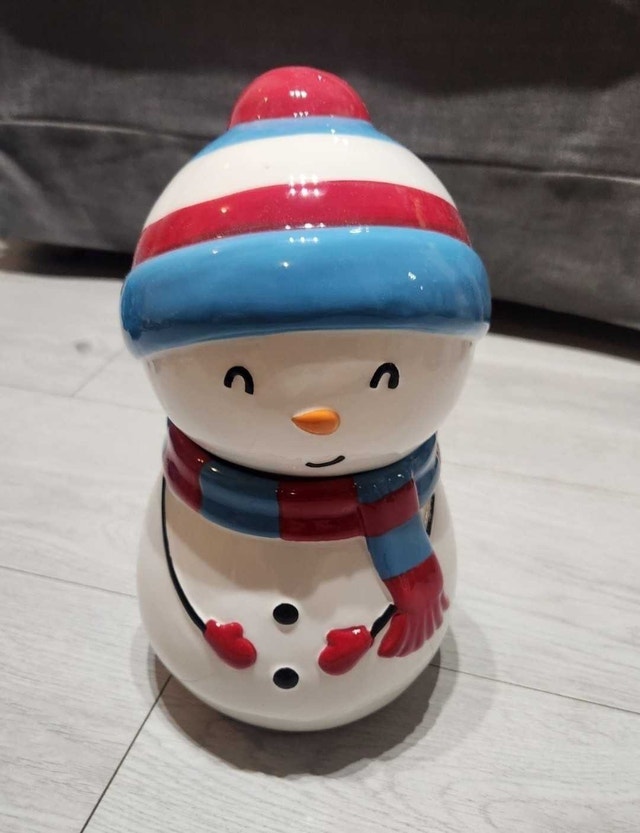 Christmas Snowman Cookie Jar