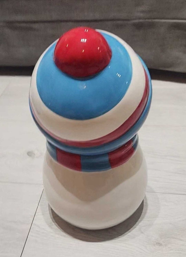 Christmas Snowman Cookie Jar - photo 2