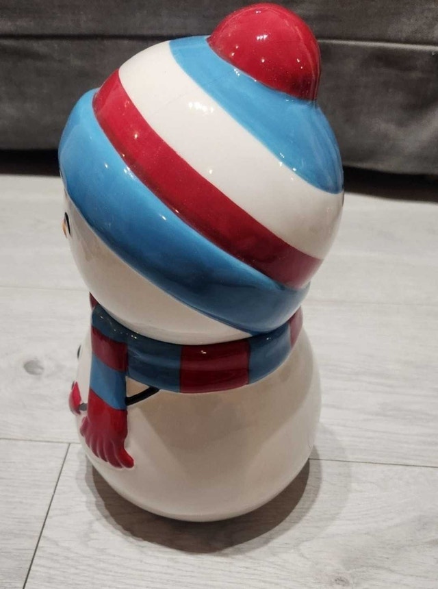 Christmas Snowman Cookie Jar - photo 3