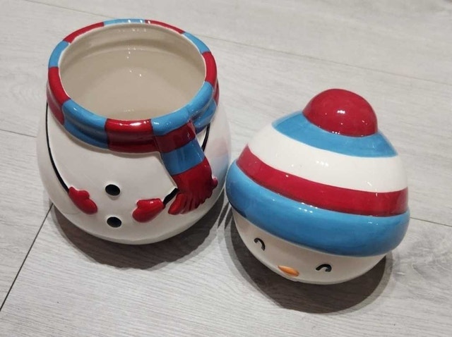 Christmas Snowman Cookie Jar - photo 4