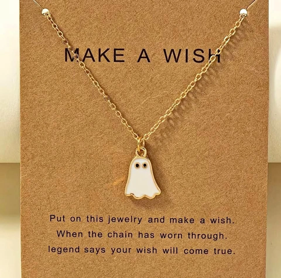 5 cad - new Halloween Ghost Necklace halloween gift