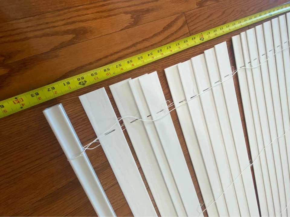 White Cordless Faux Wood Blinds - photo 4