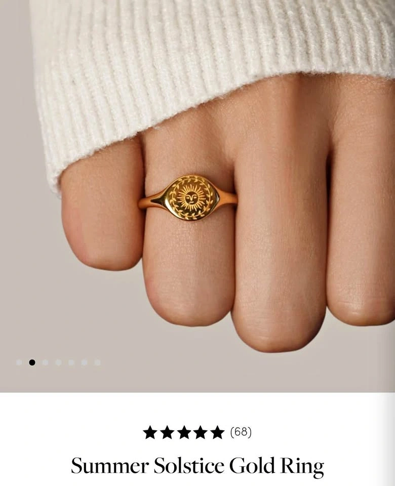 NEW - Summer Solstice Gold Ring