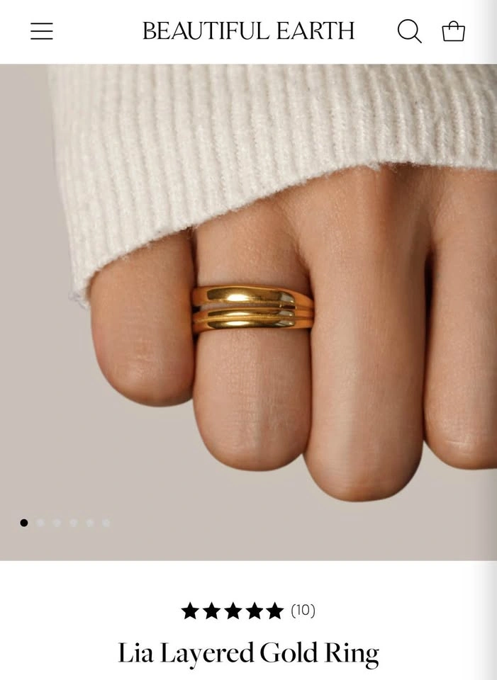 NEW - Lia Layered Gold Ring - photo 2