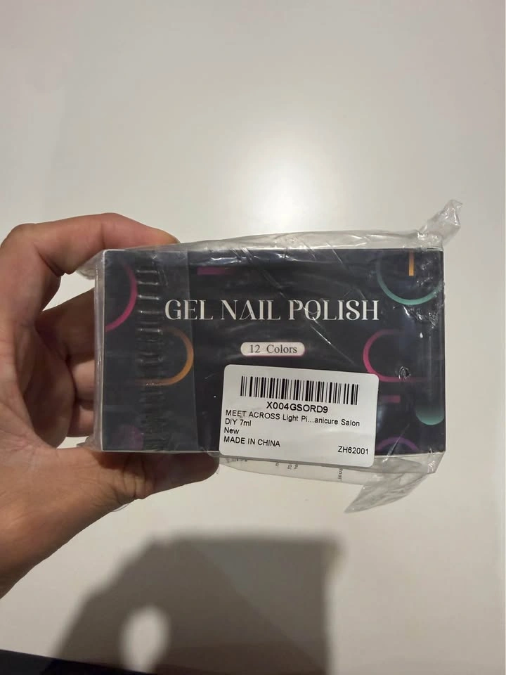 12PCS Red Gel Nail Polish Set - Dark Red & Glitter - photo 2