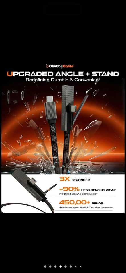 ChubbyCable StandLite Pro 90° 240W USB-C Cable - photo 5