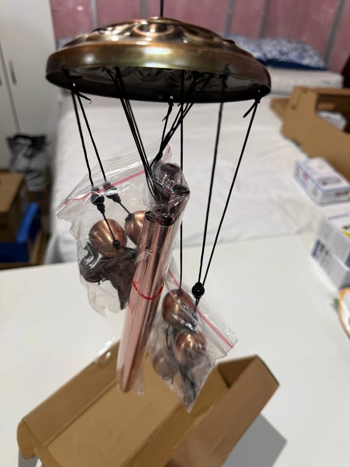 Elephant Theme Wind Chimes - Aluminum Tubes and Bells - photo 3