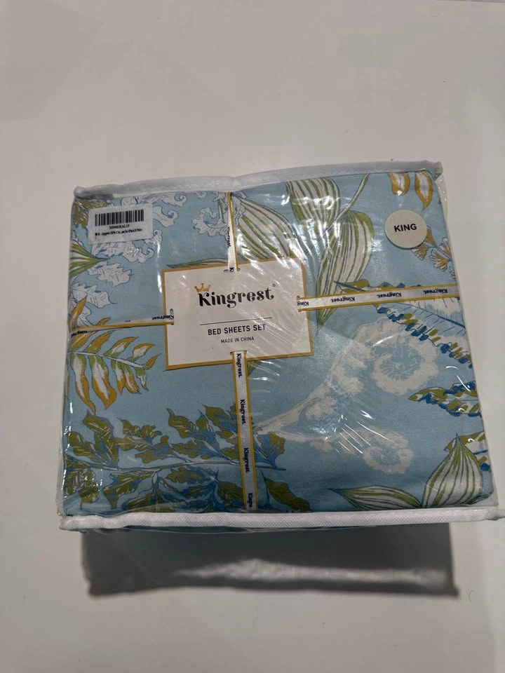 King Size 4PC Organic Cotton Luxury Deep Pocket Sheet Set - photo 2