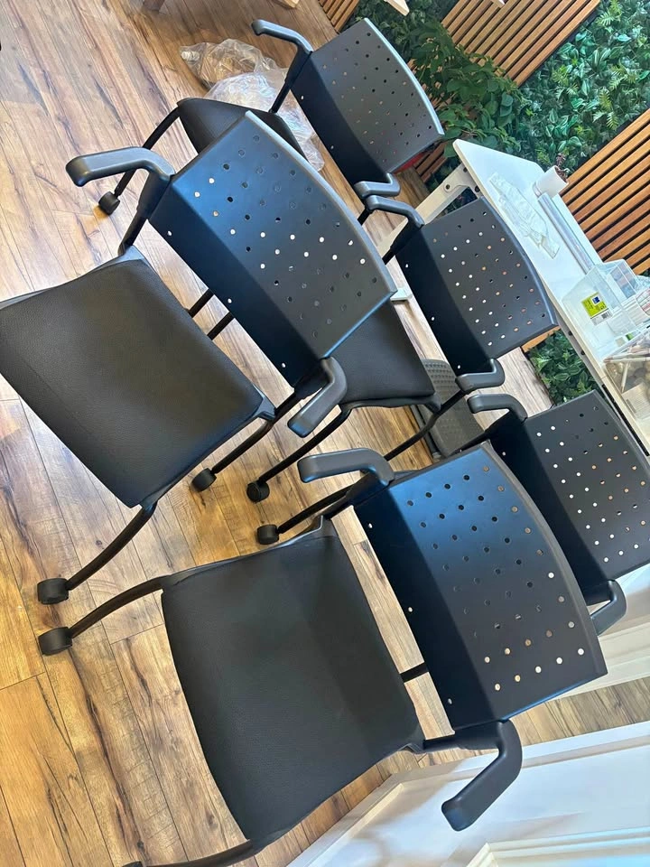 Black office chairs