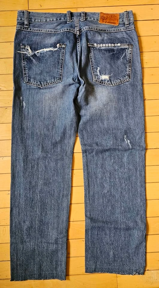 Zara TRF Ripped Patchwork Boyfriend Jeans - Size 4 - photo 2