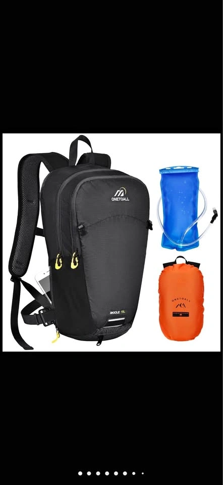 Hydration Backpack with 2L Water Bladder and Rain Cover