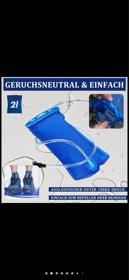 Hydration Backpack with 2L Water Bladder and Rain Cover - photo 3