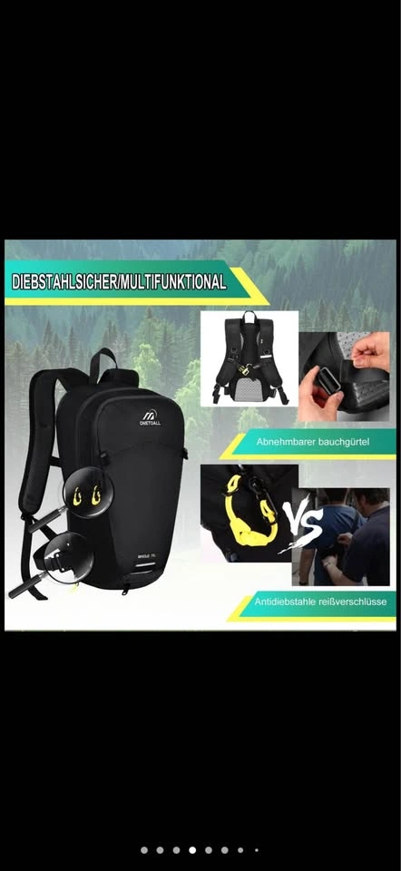Hydration Backpack with 2L Water Bladder and Rain Cover - photo 5