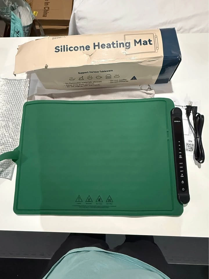 Food Warming Mat Electric Tray: Adjustable Silicone Heating Pad - photo 2