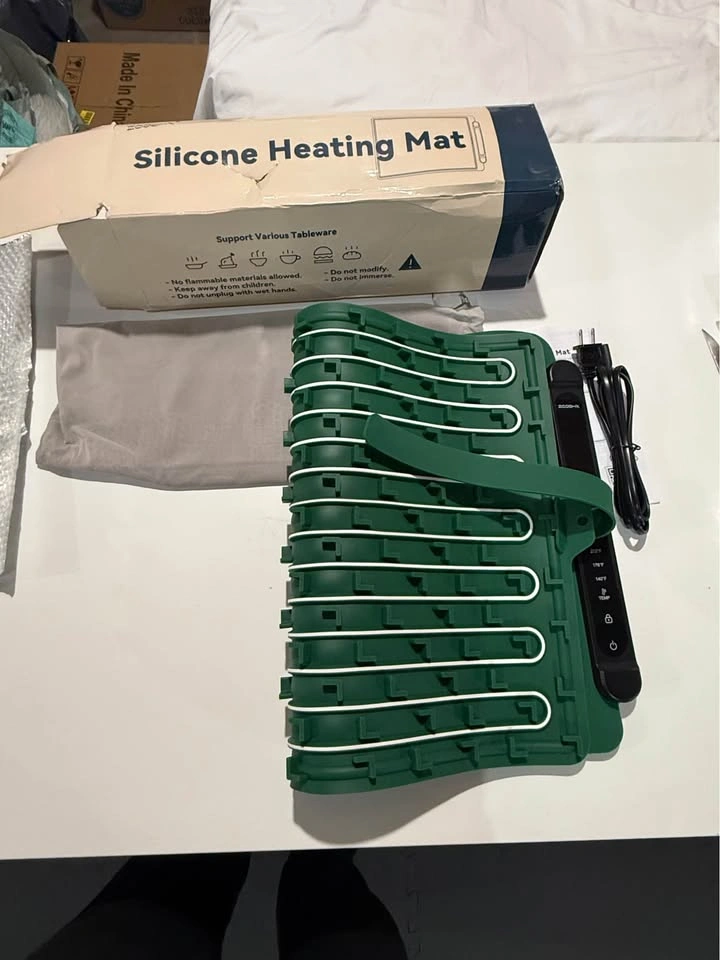 Food Warming Mat Electric Tray: Adjustable Silicone Heating Pad - photo 4