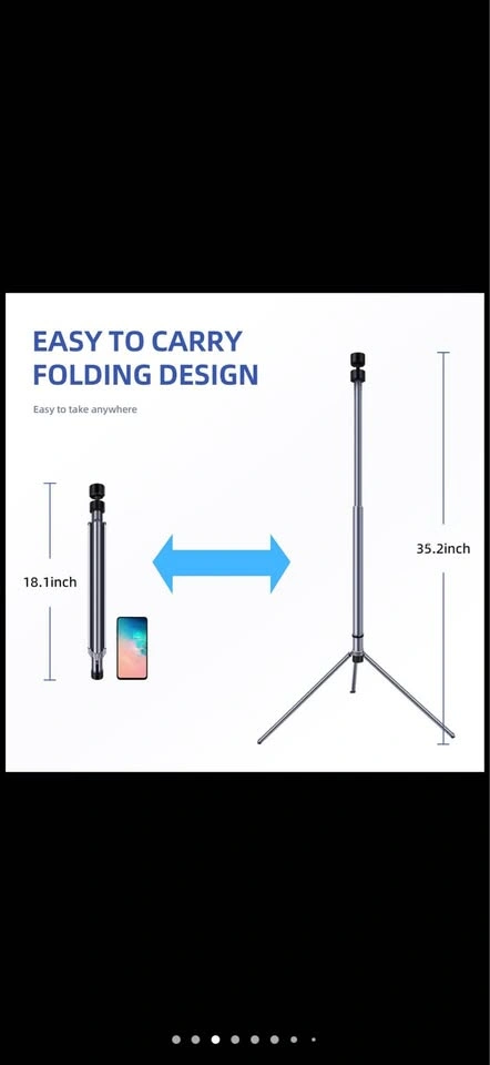 Telescopic Floor Tripod Projector Stand - Adjustable Height - photo 4