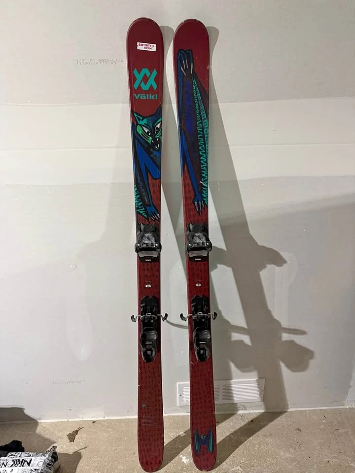 Völkl Revolt 86 Twin Tip Skis - 158cm with Marker Bindings