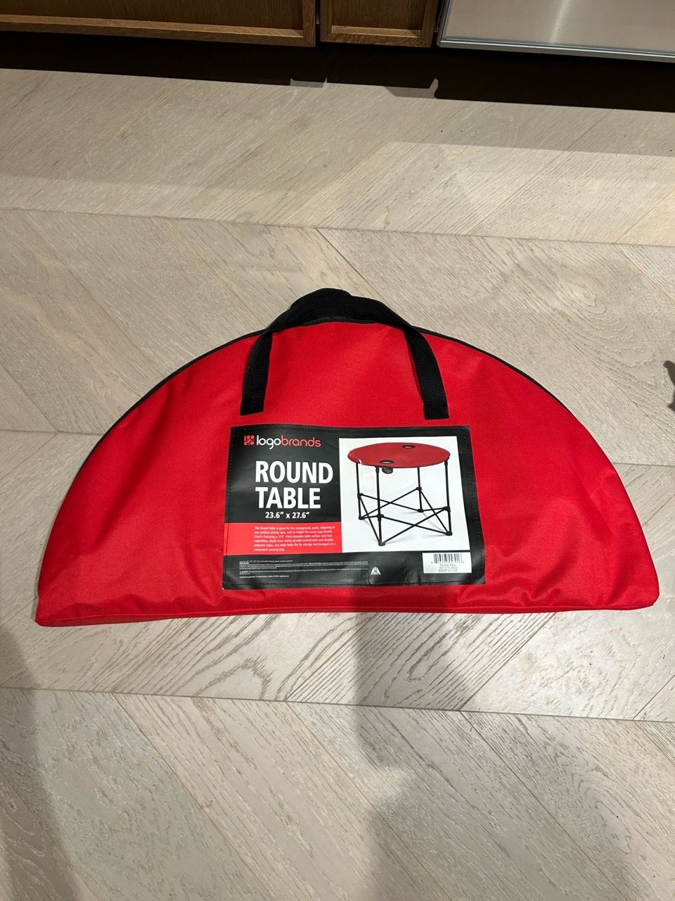 Red portable fold up table - photo 2