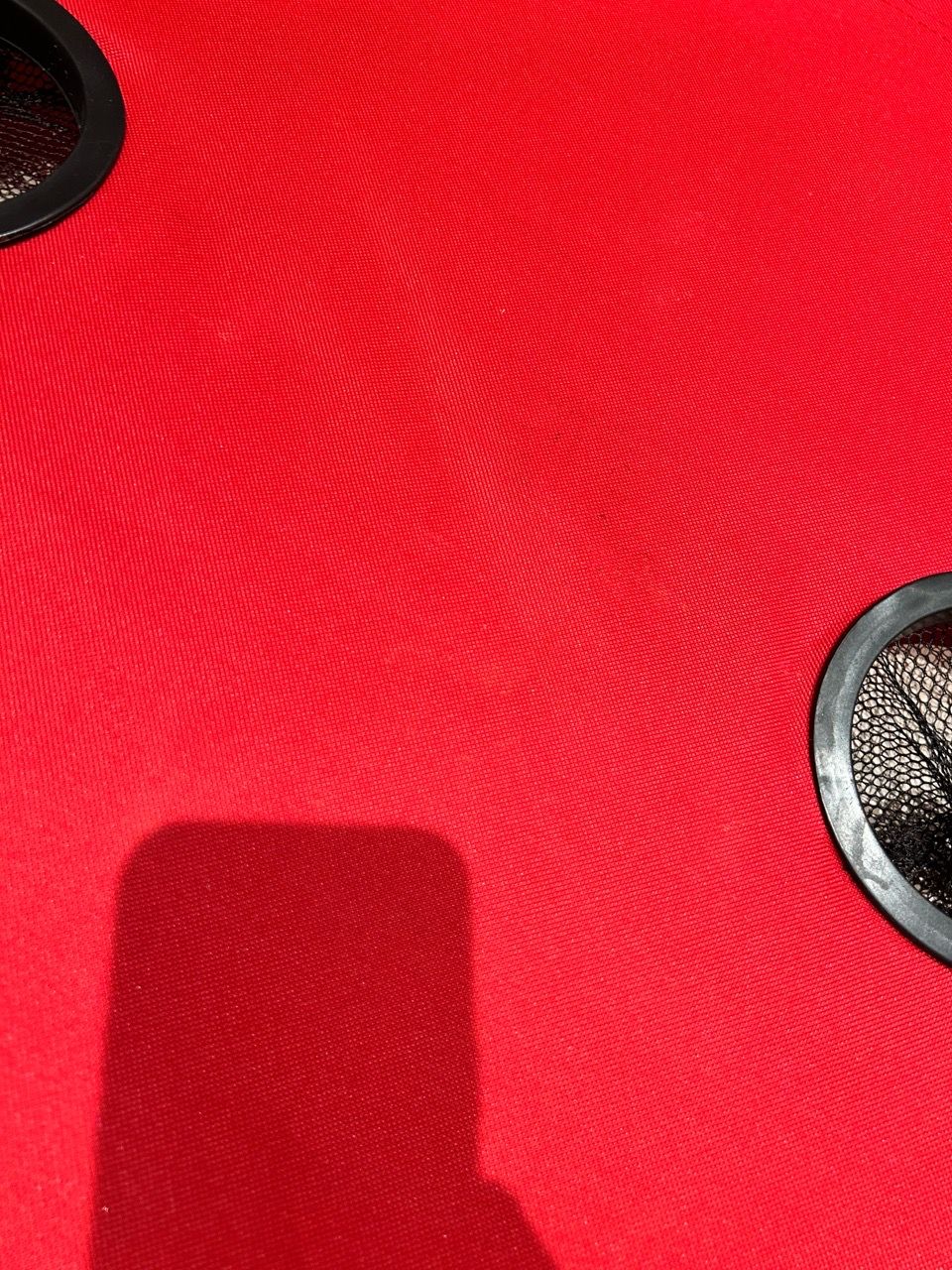 Red portable fold up table - photo 4