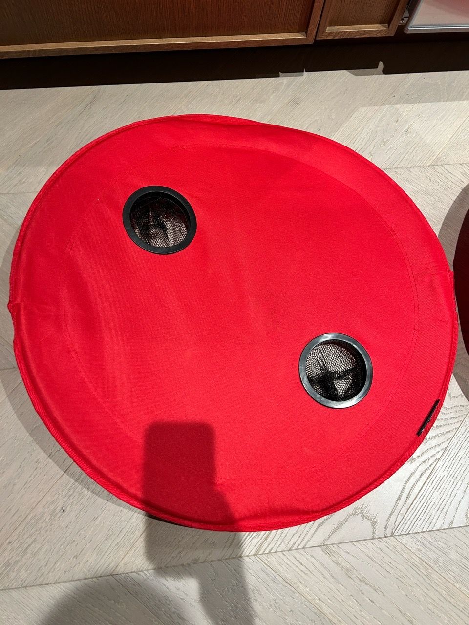 Red portable fold up table - photo 5