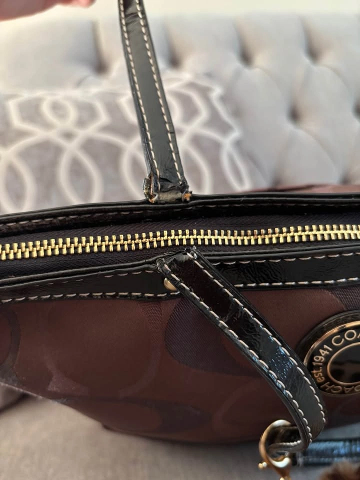 Coach Chocolate Brown Tote Bag - photo 5