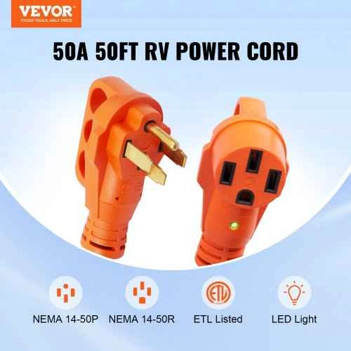 Vevor NEMA 14-50 RV/ EV 50 ft. extension - photo 2
