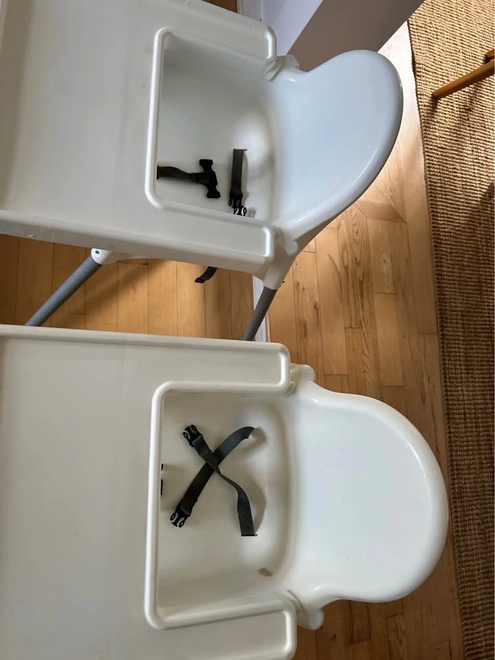 $15 ea $25 both IKEA Antilop High Chairs with Trays - photo 2