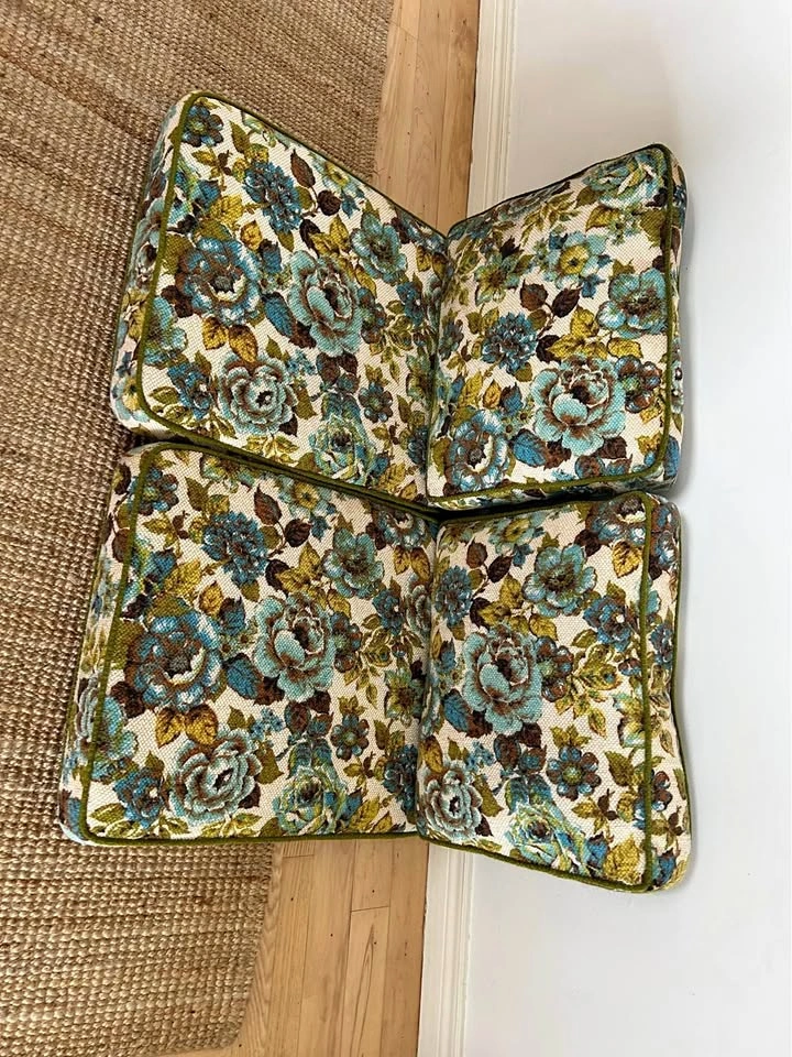 42x26” seat cushions Vintage Floral Modular Sofa Cushions