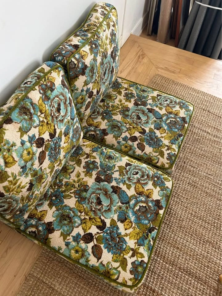 42x26” seat cushions Vintage Floral Modular Sofa Cushions - photo 3