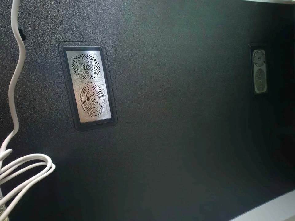 New Wall/Desk Mirror with Bluetooth Speakers & Lights, 23x18" - photo 5