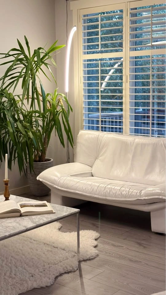 NICOLETTI SALOTTI VINTAGE ITALIAN WHITE LEATHER LOVESEAT! - photo 3