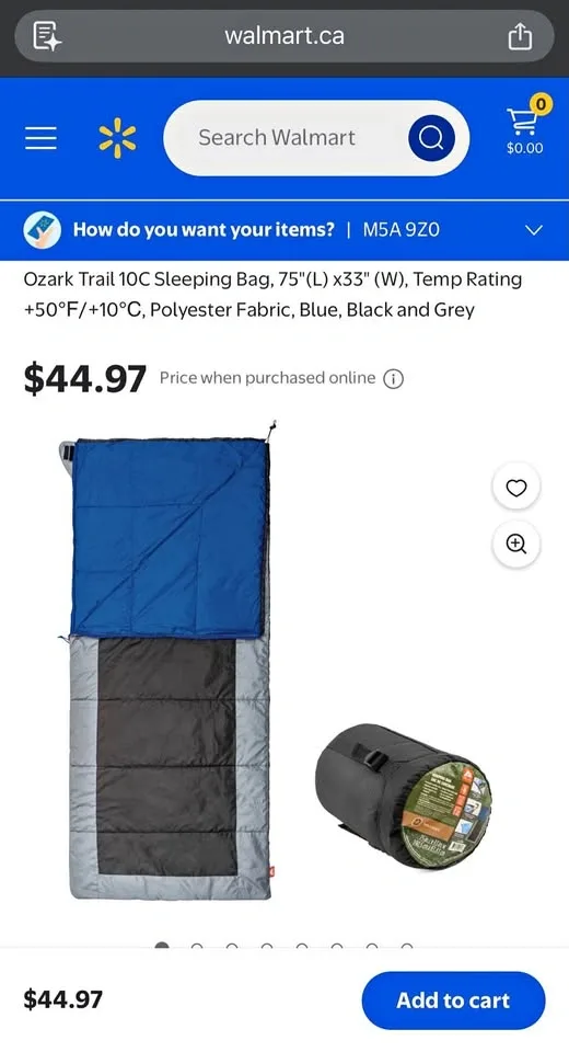 Sleeping Bag x 2 (Each for $30)