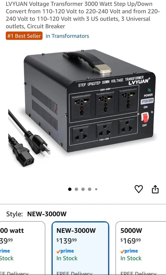 Step up & Step Down Transformer 3000 Watts - photo 2