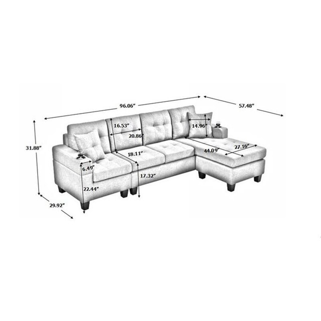 Sectional Sofa Modern Brand New Couches - photo 5