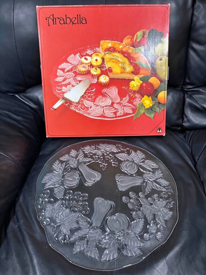 Vintage Walther-Glas "Arabella" Crystal Cake Plate