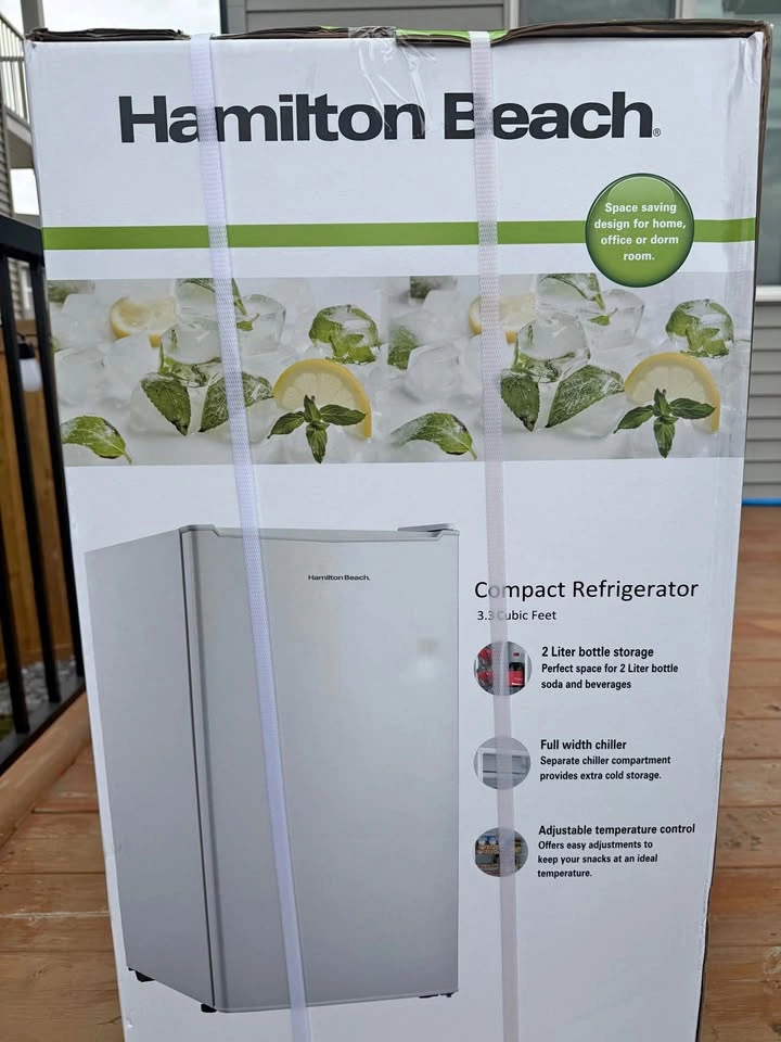 Hamilton Beach 3.3 cu.ft. Compact Refrigerator, White