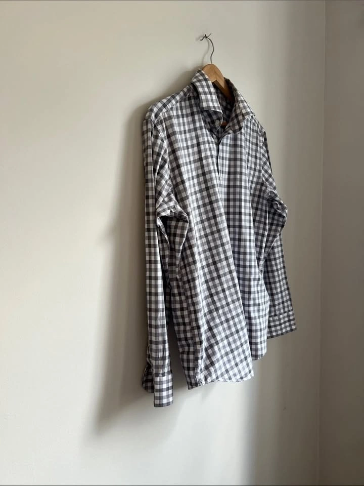HUGO Hugo Boss Men’s Large 16/41 Regular Fit Gingham Shirt - photo 4