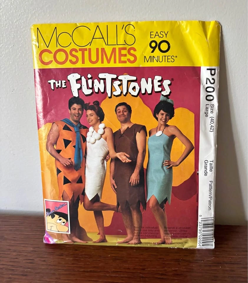 Vintage 1994 McCalls Costumes The Flintstones Pattern P200