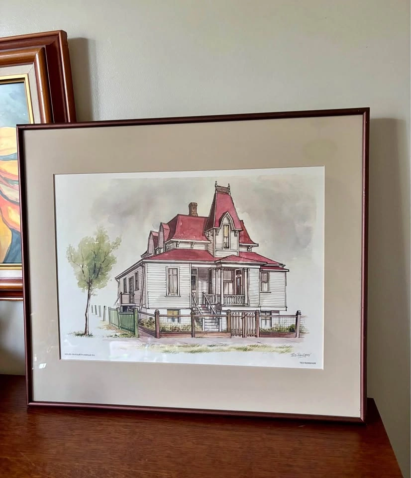 Ted Ranshaw Calgary Art Print House on Fourth Avenue SE