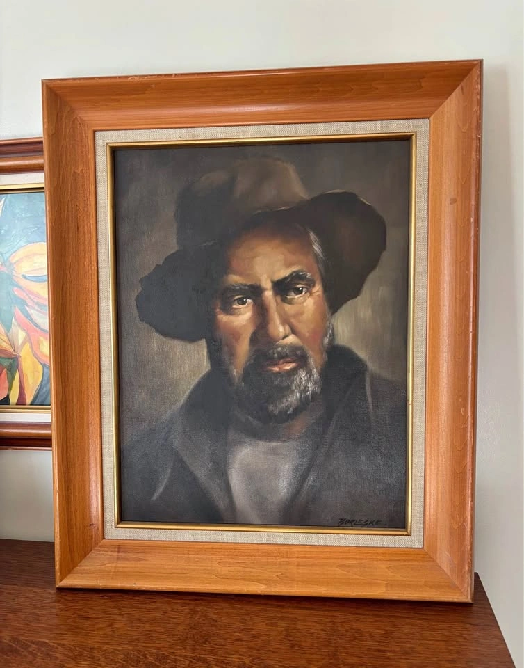 Leslie Borleske Original Oil Painting The Old Hat
