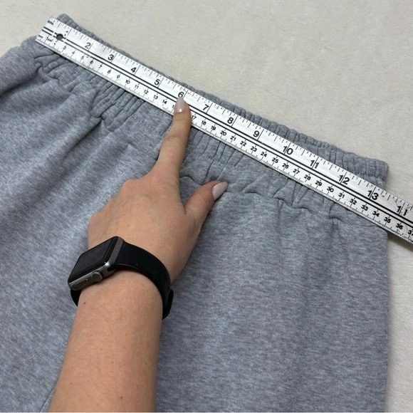 Good Night Light Grey Fleece Jogger Sweatpants Womens Size XL - photo 5