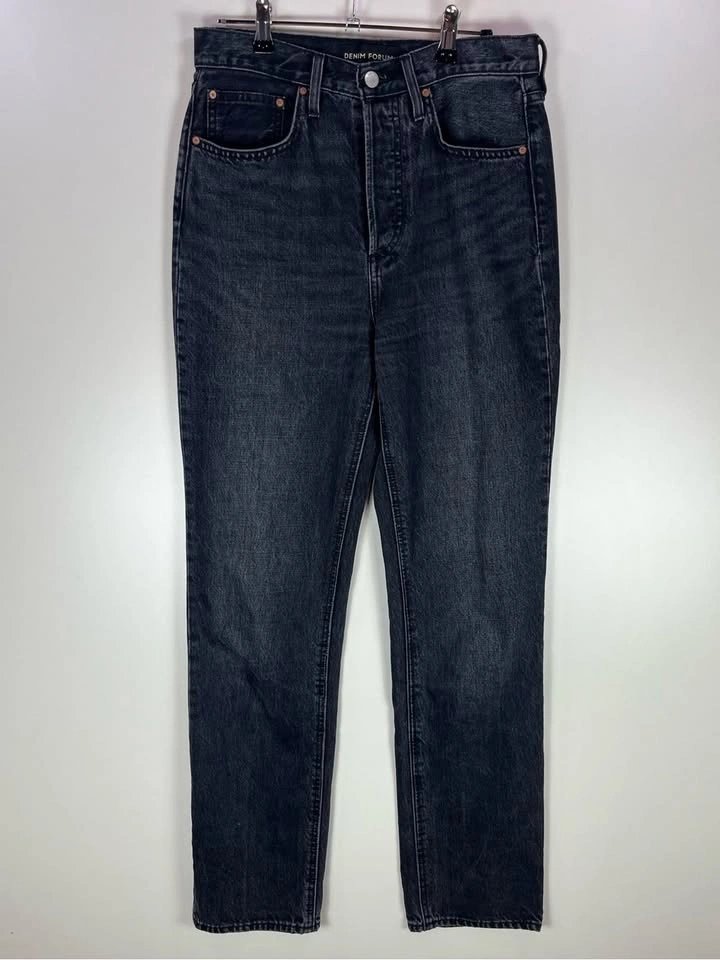 The Joni High Rise Loose Straight Leg Blue Jeans Size 26 x 32L - photo 2
