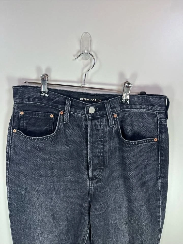 The Joni High Rise Loose Straight Leg Blue Jeans Size 26 x 32L - photo 3