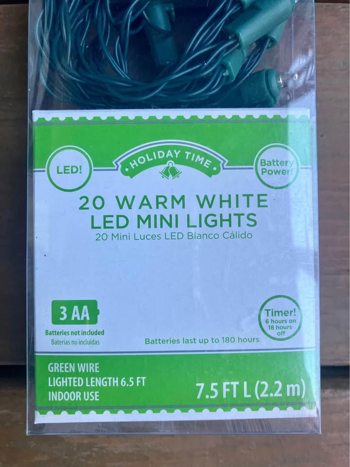 Battery Powered 20 LED Mini Lights - Brand New - photo 3