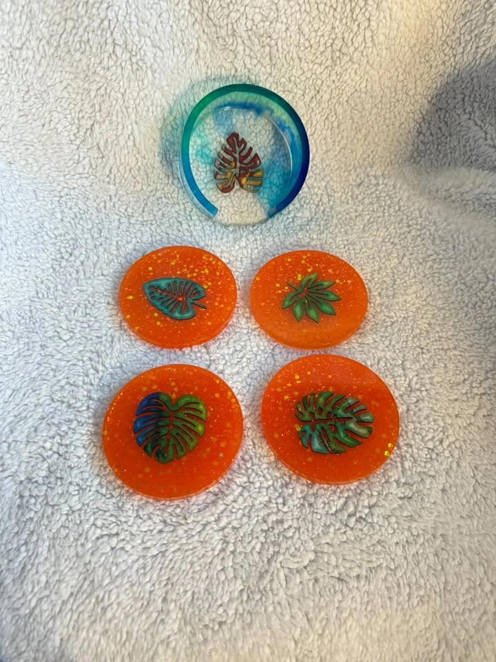 Coasters Handmade Resin - photo 2