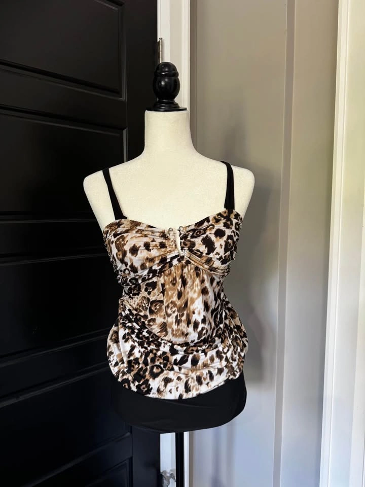 Animal print mini dress - photo 2
